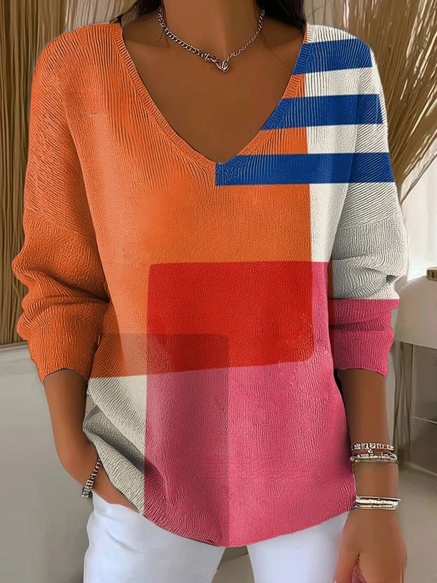 ANAIS | Pull en tricot avec décolleté en V