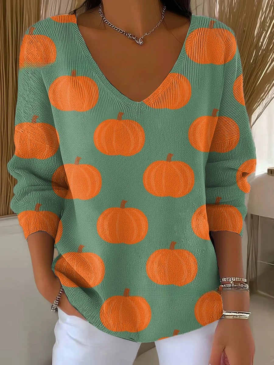 LUCIE | Pull en tricot avec décolleté en V