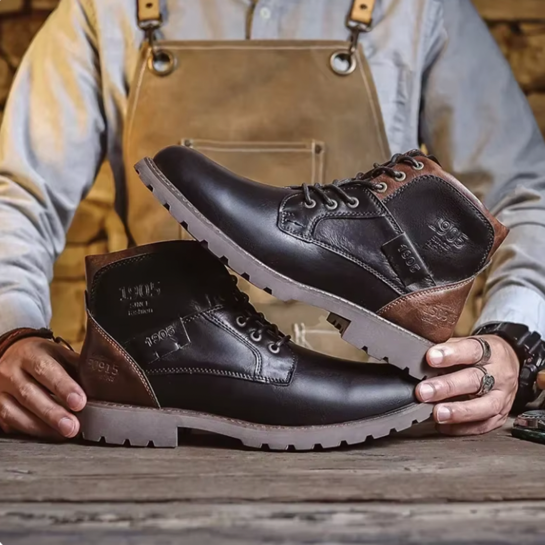 Aaron™ | Bottes en cuir rétro