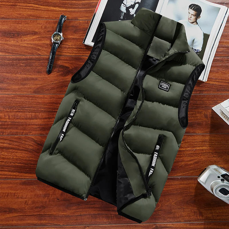 Clarence Gilet Matelassé Homme – Sans Manches, Isolation Thermique & Fermeture Éclair