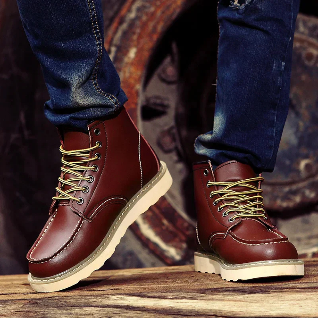 Cole™ | Bottes en cuir rétro
