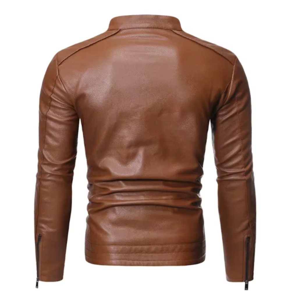 Veste en cuir élégante
