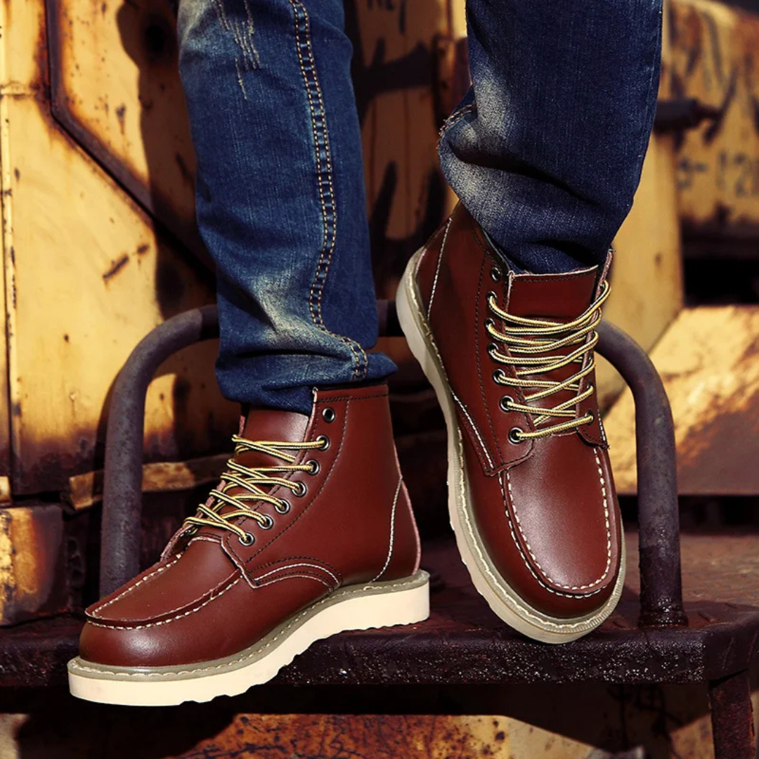Cole™ | Bottes en cuir rétro