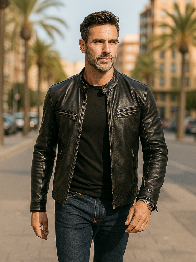 SCOTT | Veste en cuir de saison.