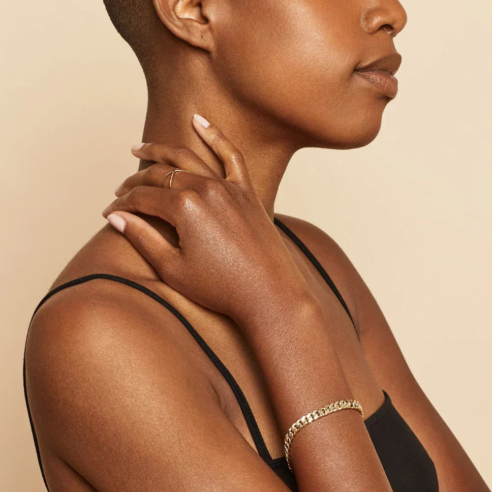 Bracelet cubain Été | Or