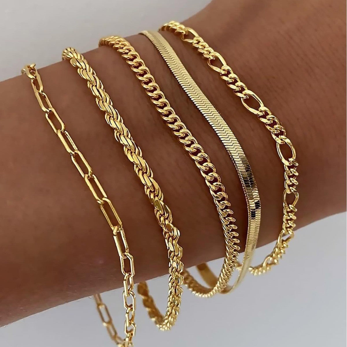Ensemble de bracelets Ellis Renner | Or