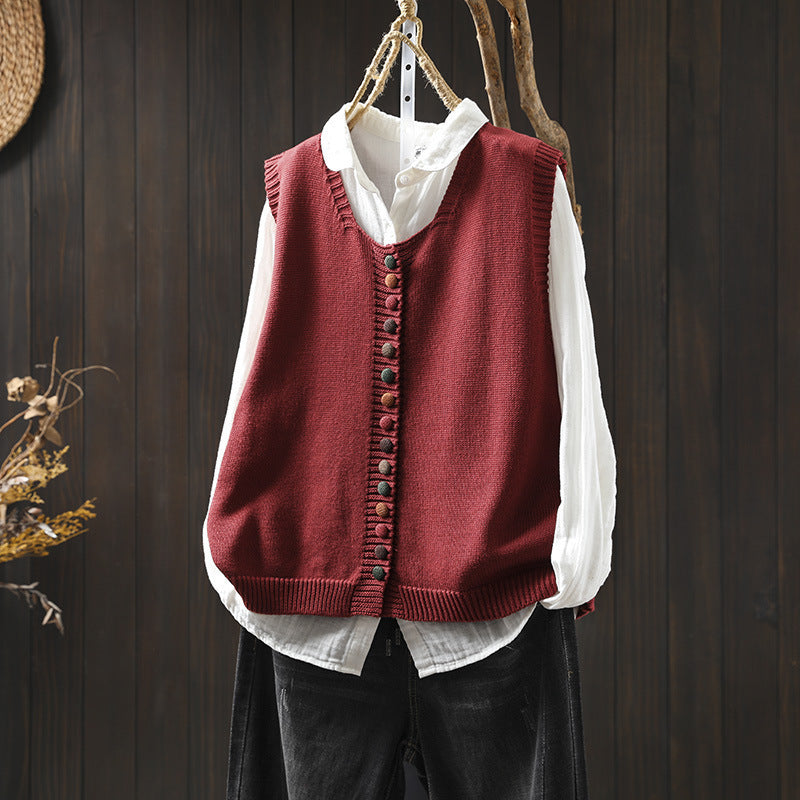 Lunori™ | Gilet en maille douce Rosalie
