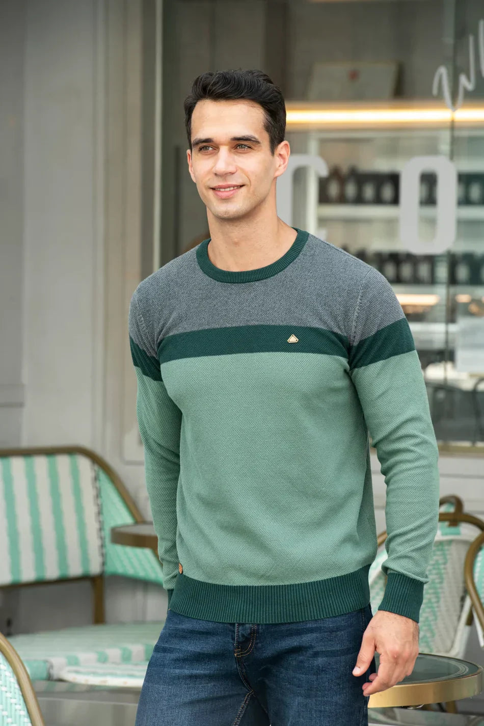 MIRAVO | Pull homme à col rond