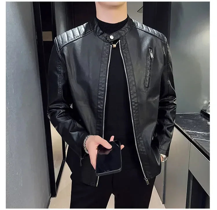 Veste en cuir élégante