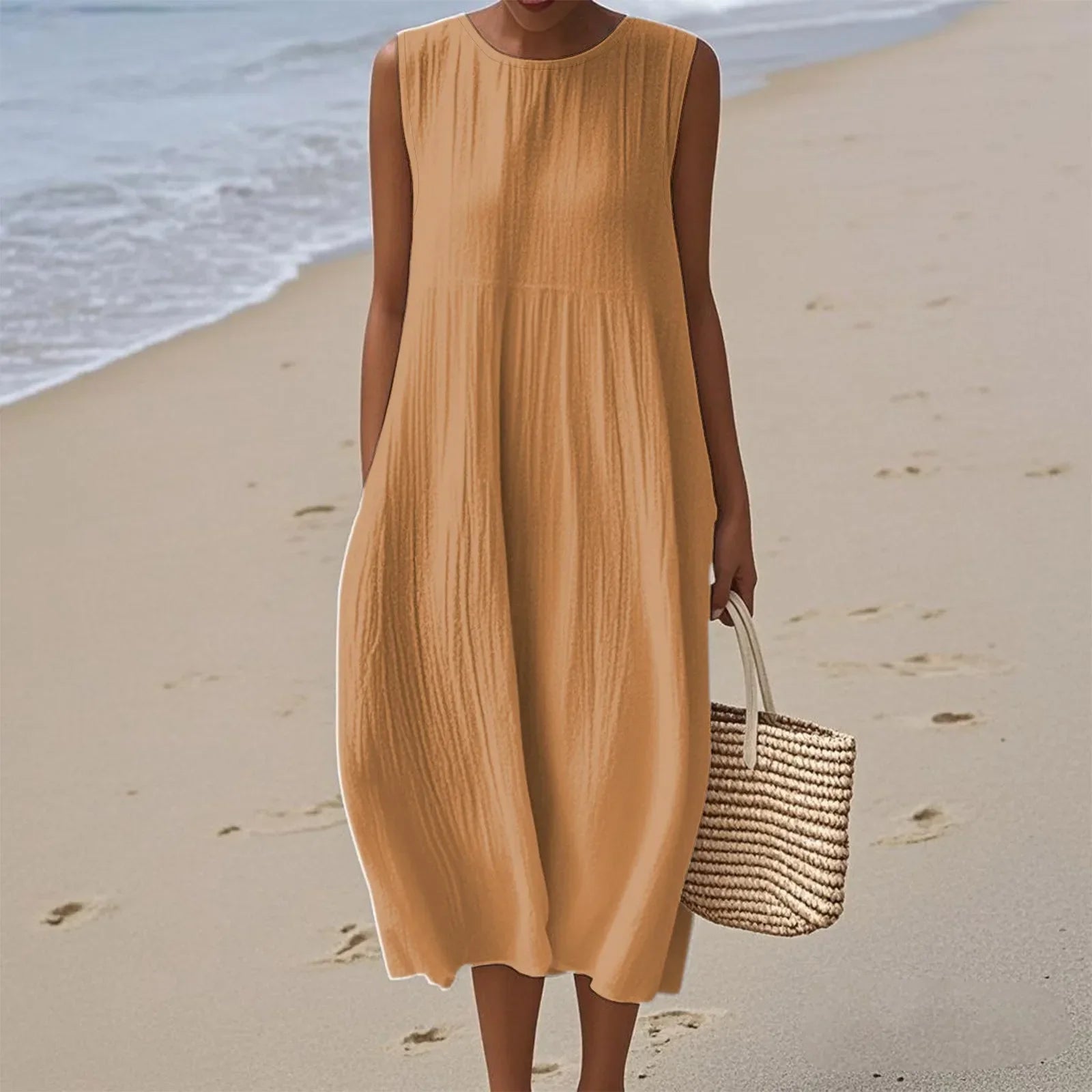 Robe Midi Sienna pour un Style d'Été Décontracté