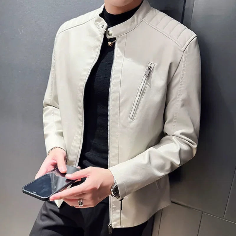 Veste en cuir élégante