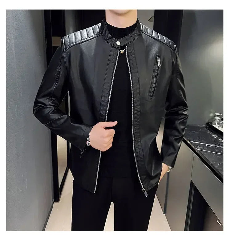 Veste en cuir élégante