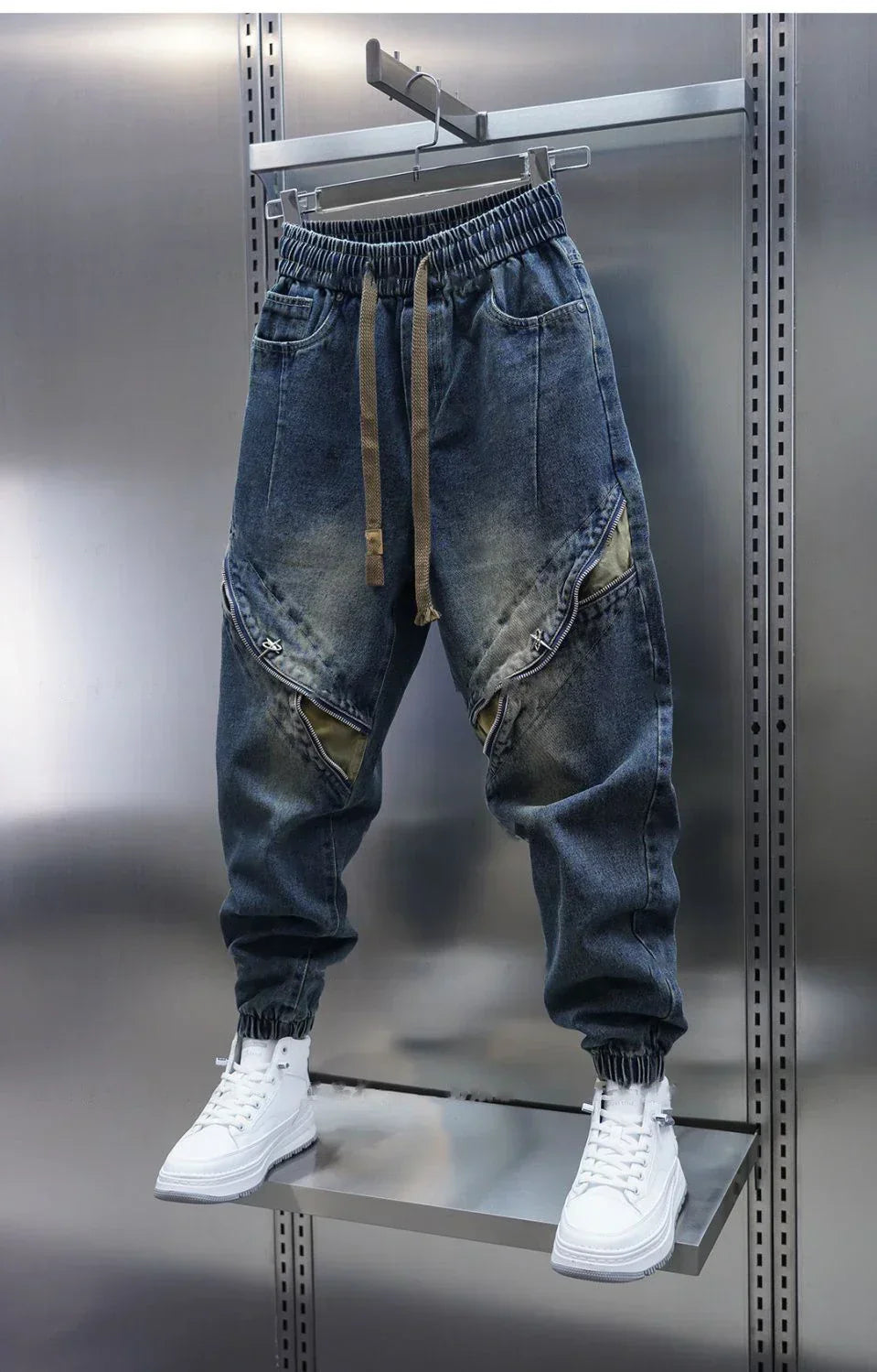 Laurent™ | Pantalons Baggy en Denim avec Ceinture Ajustable