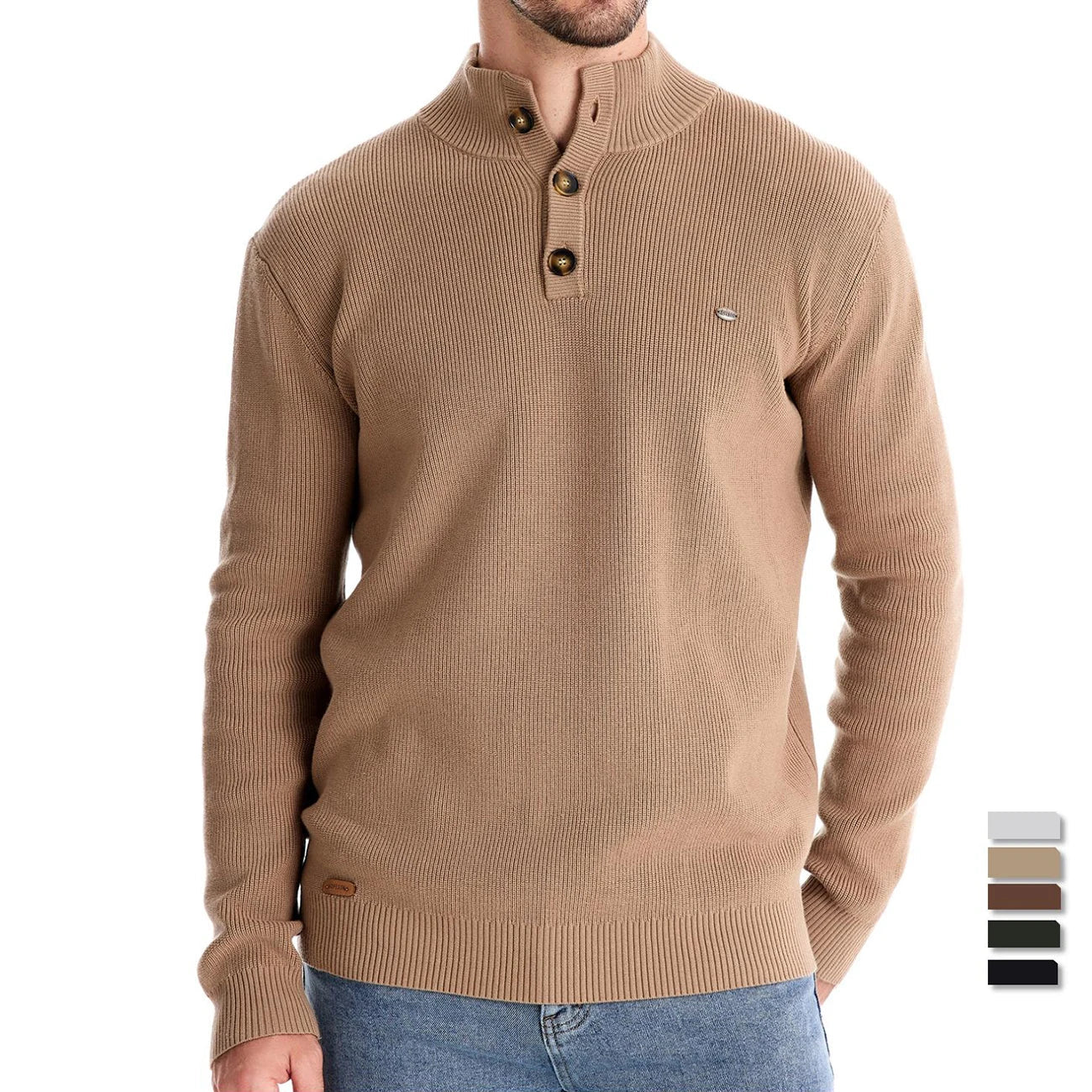 MIRAVO | Pull homme avec design à boutons
