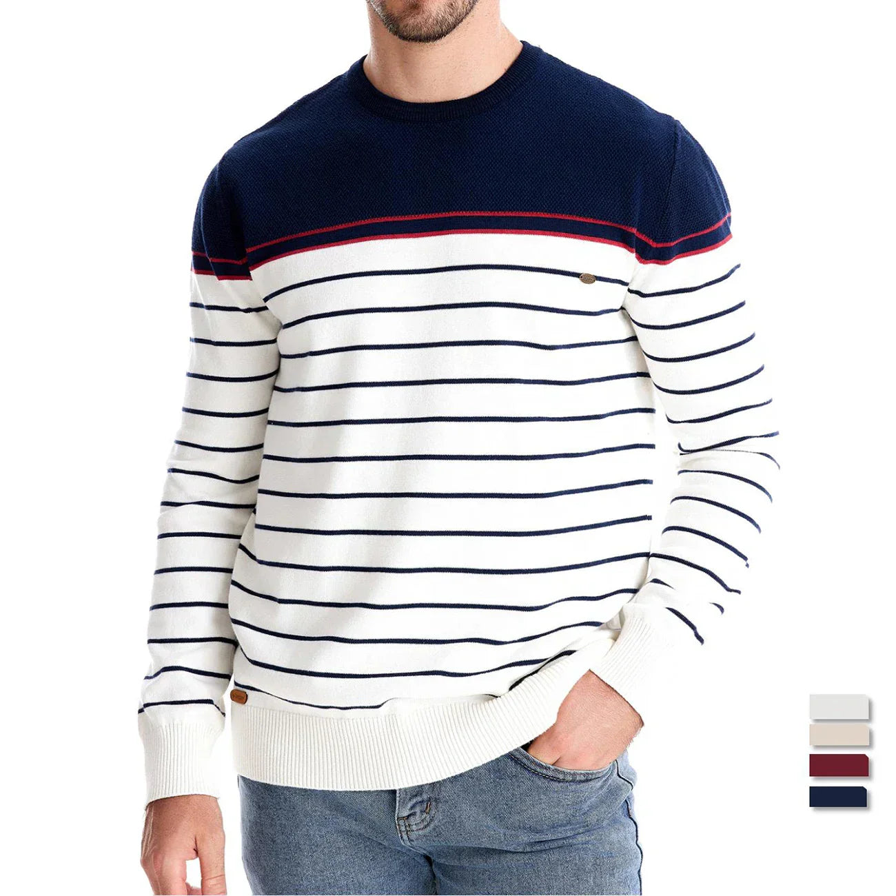 MIRAVO | Pull pour homme à rayures