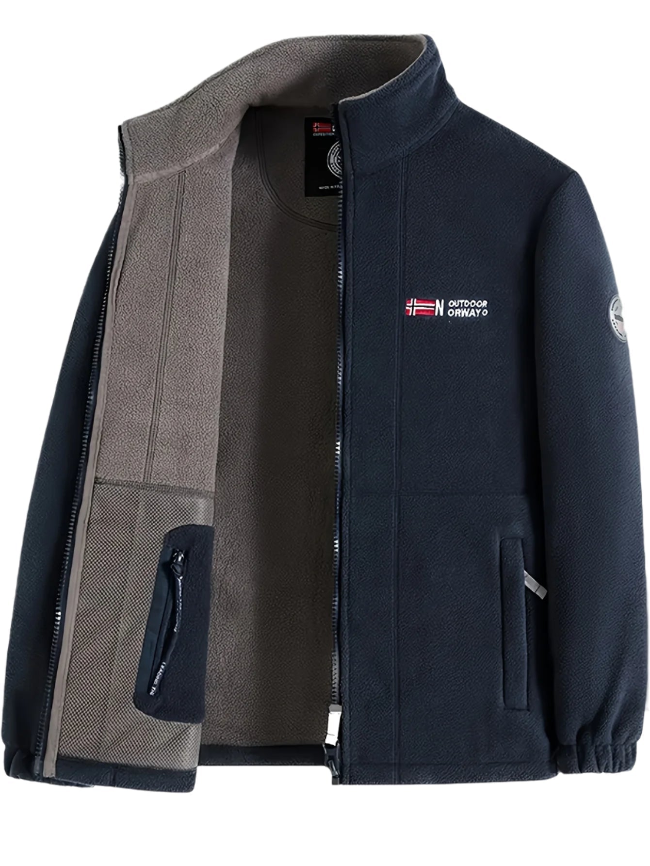 Julius Veste Polaire Outdoor Homme – Douce, Chaude & Légère avec Col Protecteur