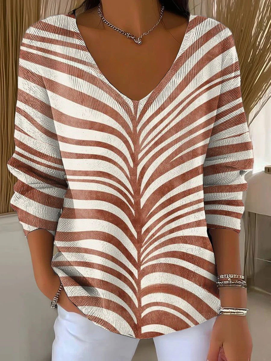 VALERIE | Pull en tricot avec décolleté en V