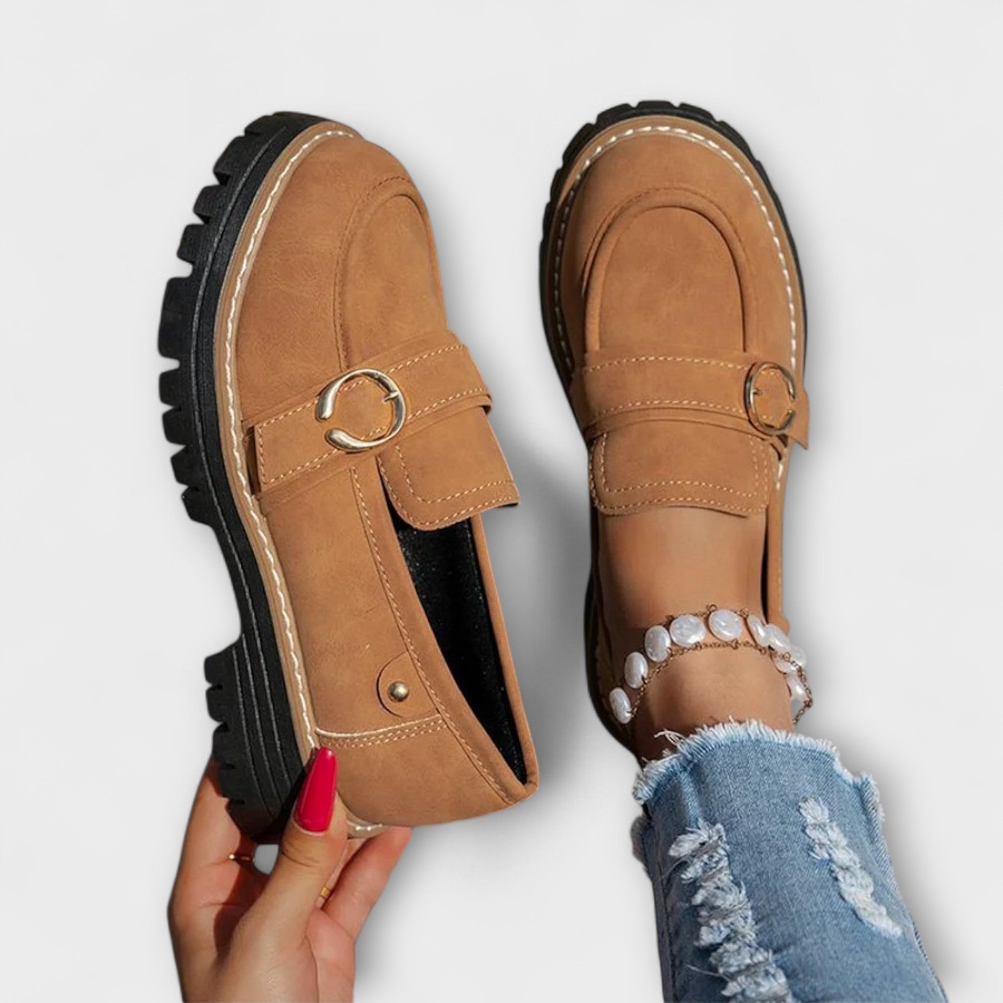 Lora – Mocassins Casual à Bout Rond