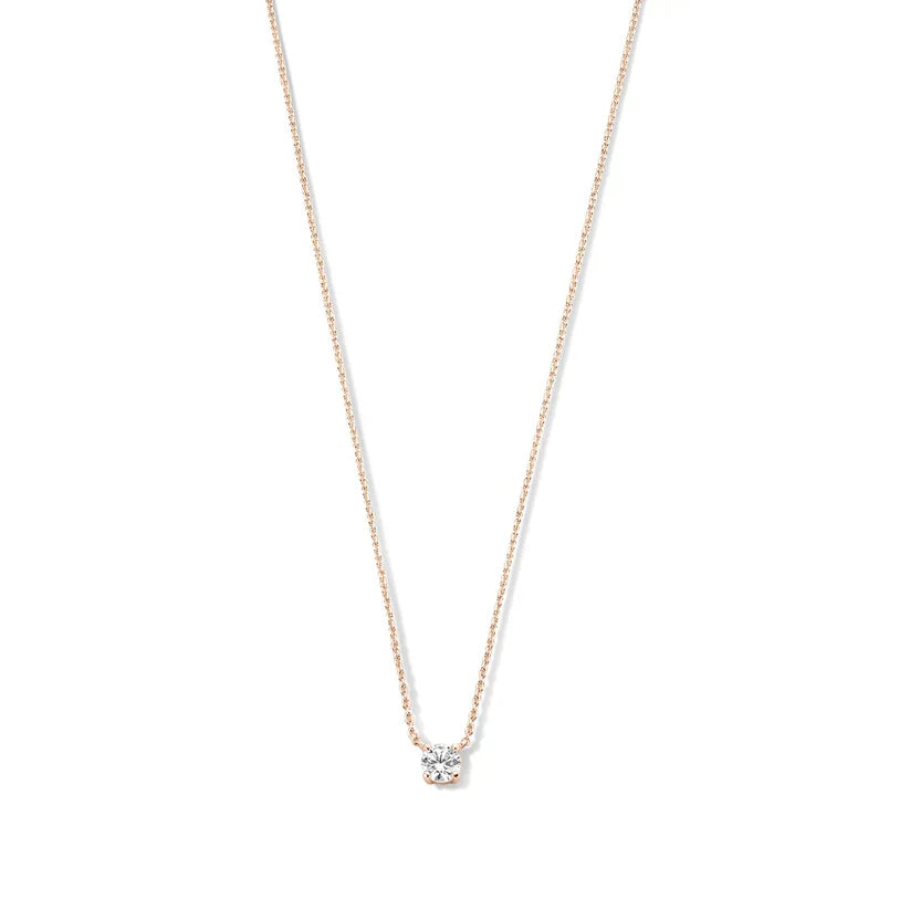 Collier avec pierre moissanite Cléa | Or