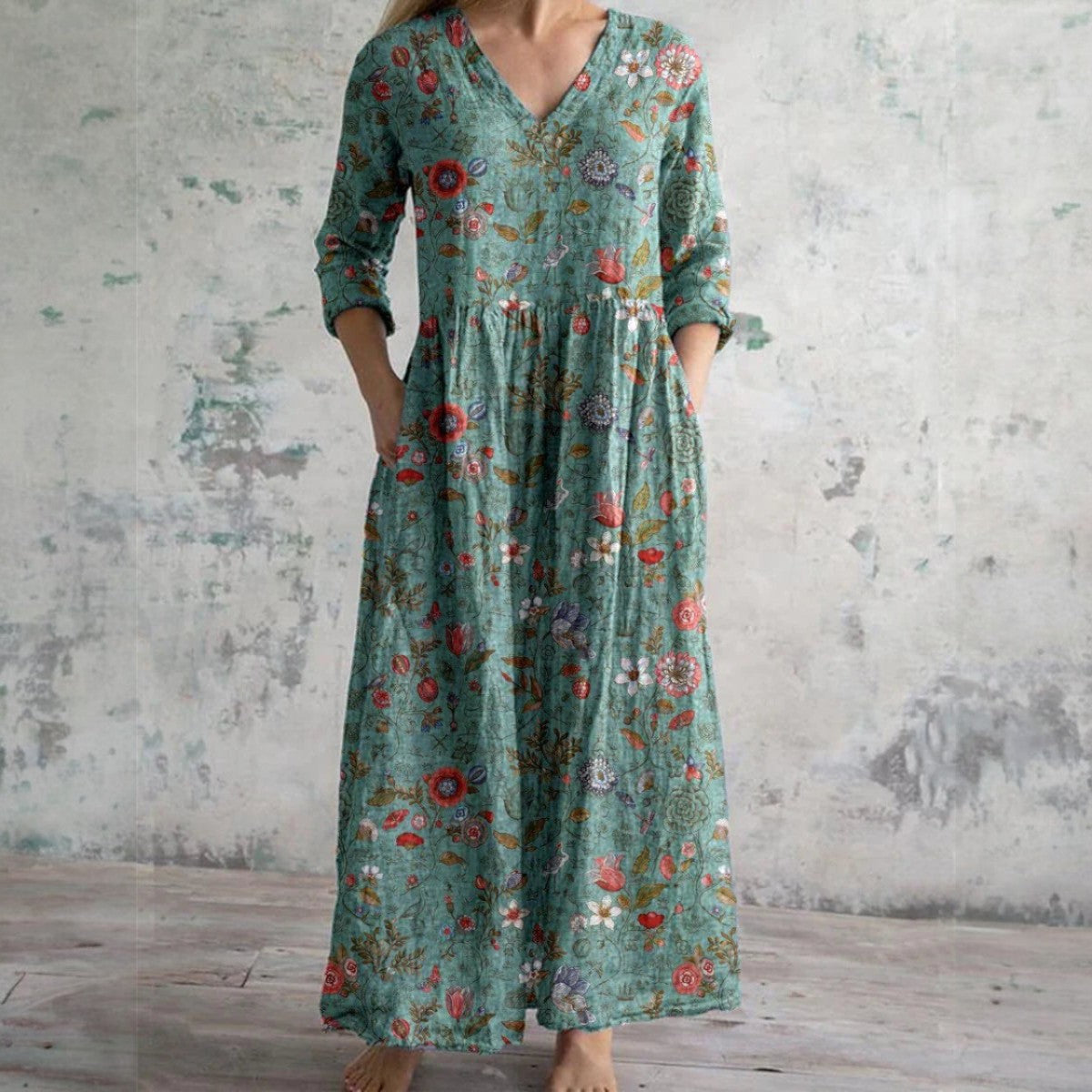 Robe Élégante Laluna® à Motif Floral