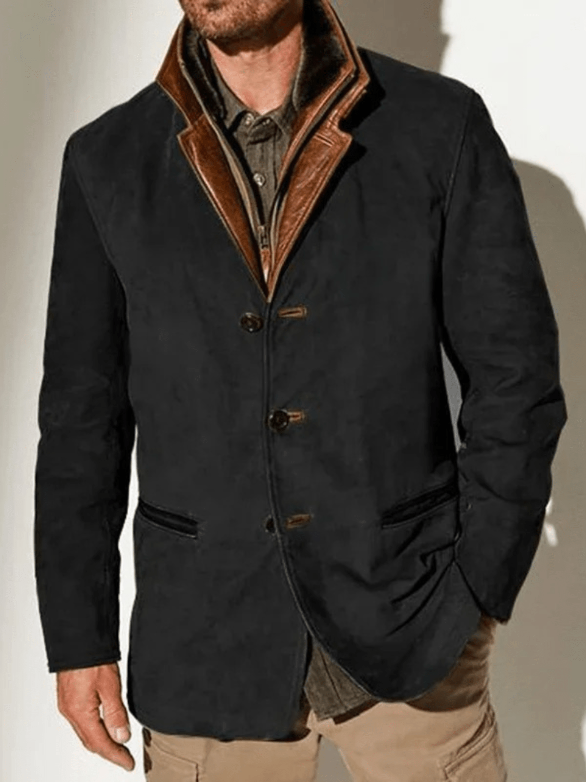 Vern Veste Homme – Veste en Cuir Vintage Élégante & Durable au Style Intemporel