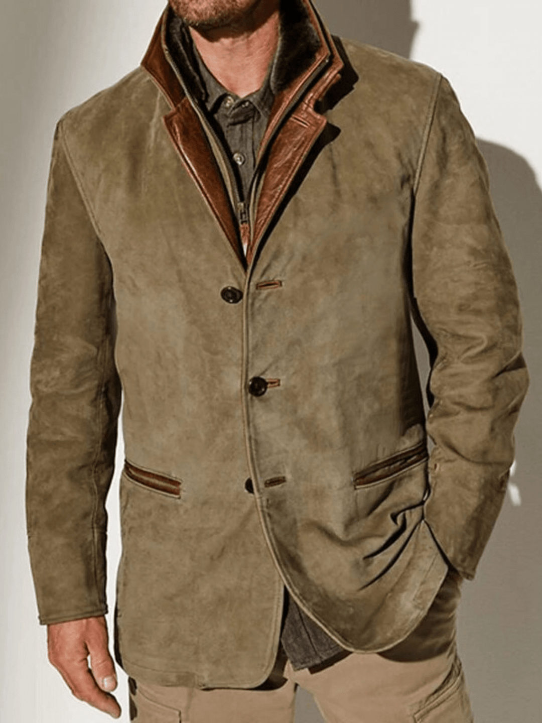 HECTOR | Veste en daim.