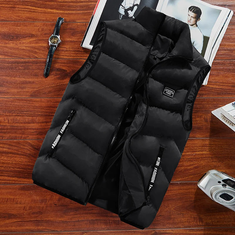 Clarence Gilet Matelassé Homme – Sans Manches, Isolation Thermique & Fermeture Éclair