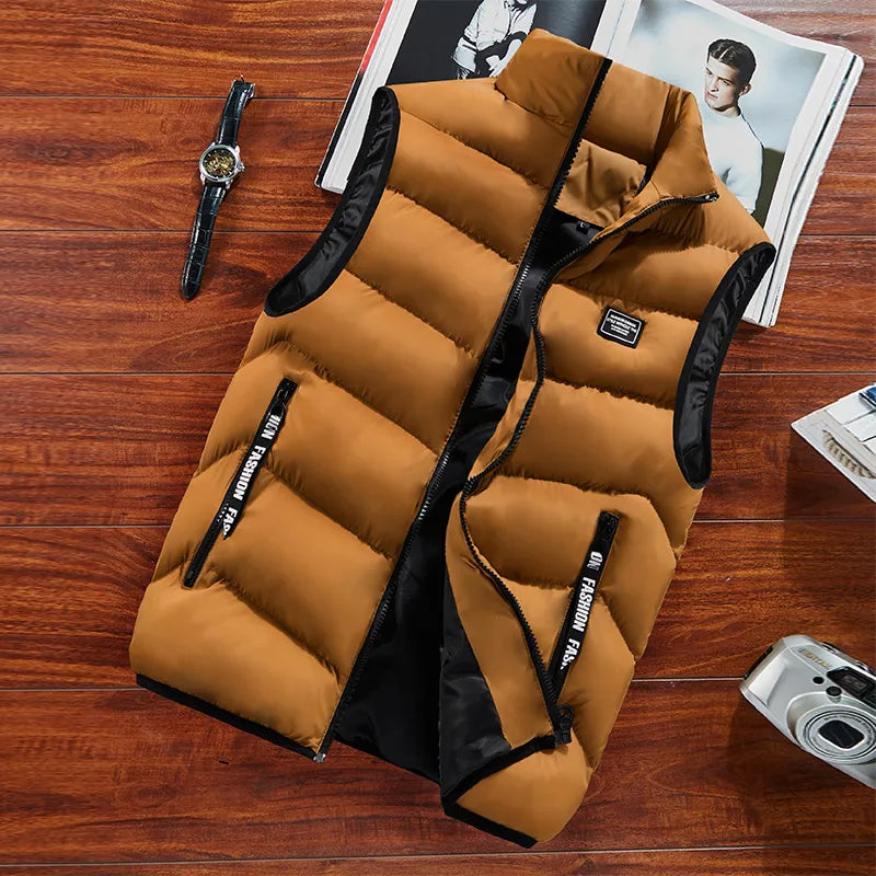 Clarence Gilet Matelassé Homme – Sans Manches, Isolation Thermique & Fermeture Éclair