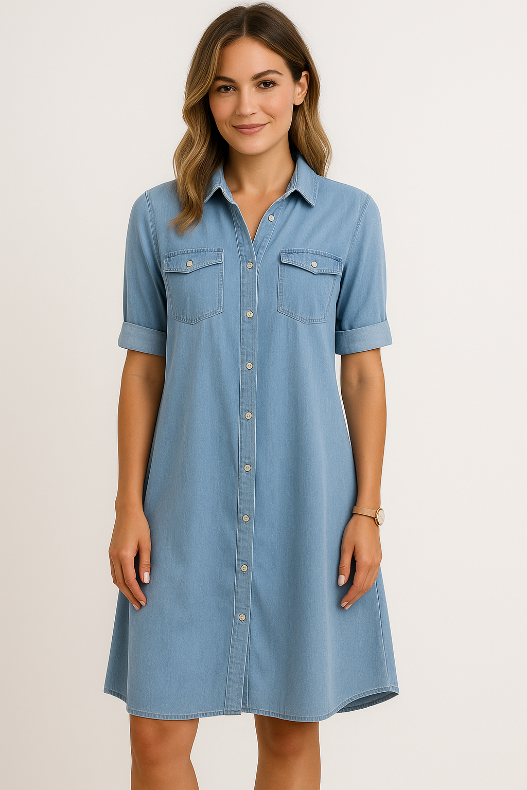 Luna | Robe en denim confortable