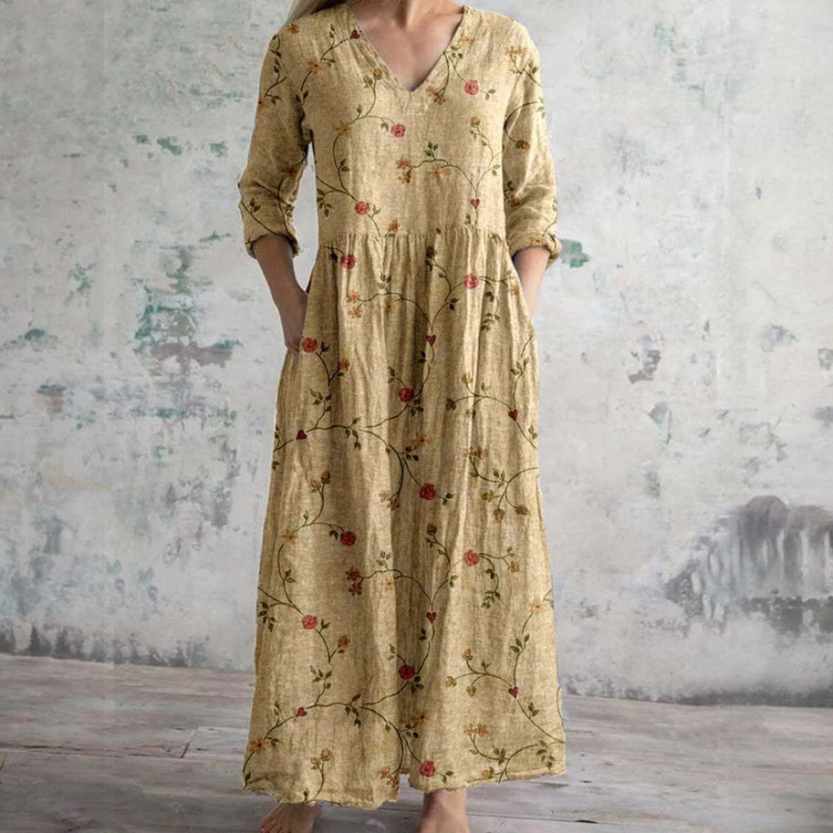 Robe Élégante Laluna® à Motif Floral