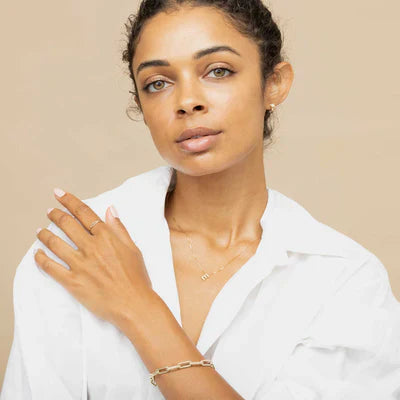 Collier avec initiale et lettre d'amour | Or