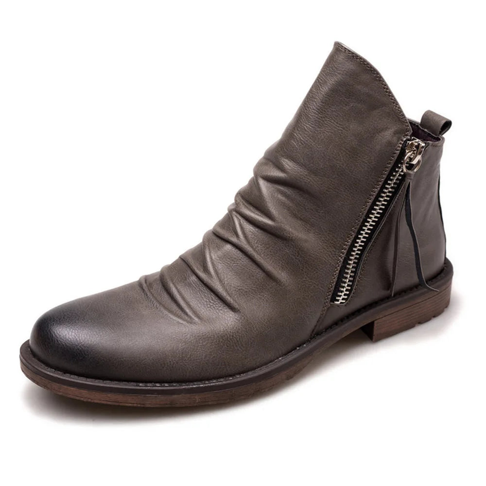 Owens™ | Bottines Chelsea en cuir véritable