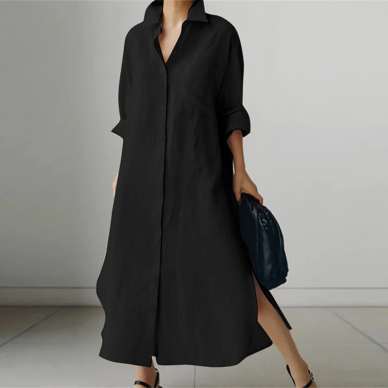 Luna | Robe chemise oversize confortable