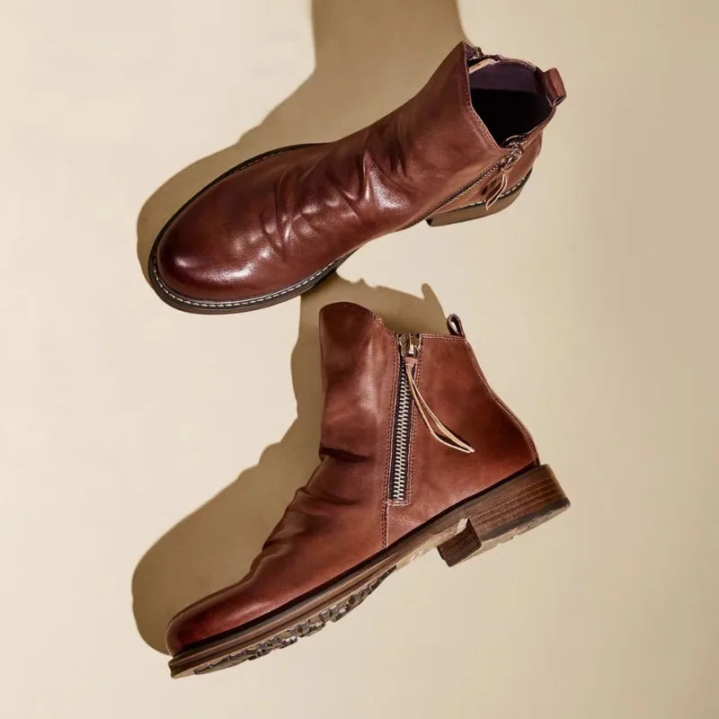 Owens™ | Bottines Chelsea en cuir véritable