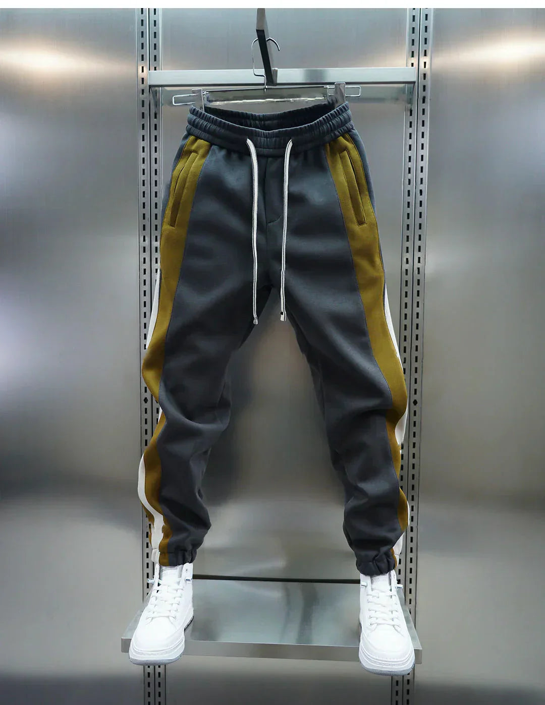 Laurent™ | Pantalons à Tension avec Rayures Contrastées