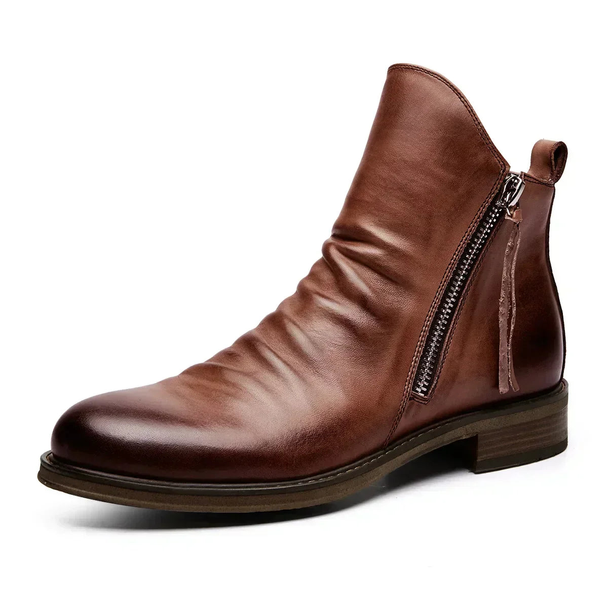Owens™ | Bottines Chelsea en cuir véritable