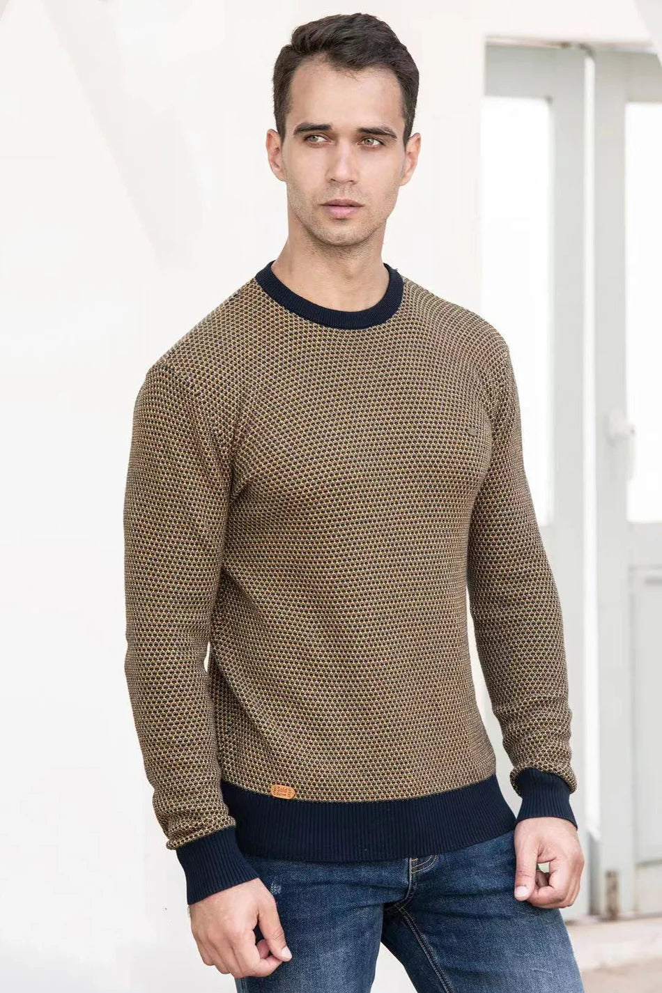 MIRAVO | Pull pour homme à motif à carreaux