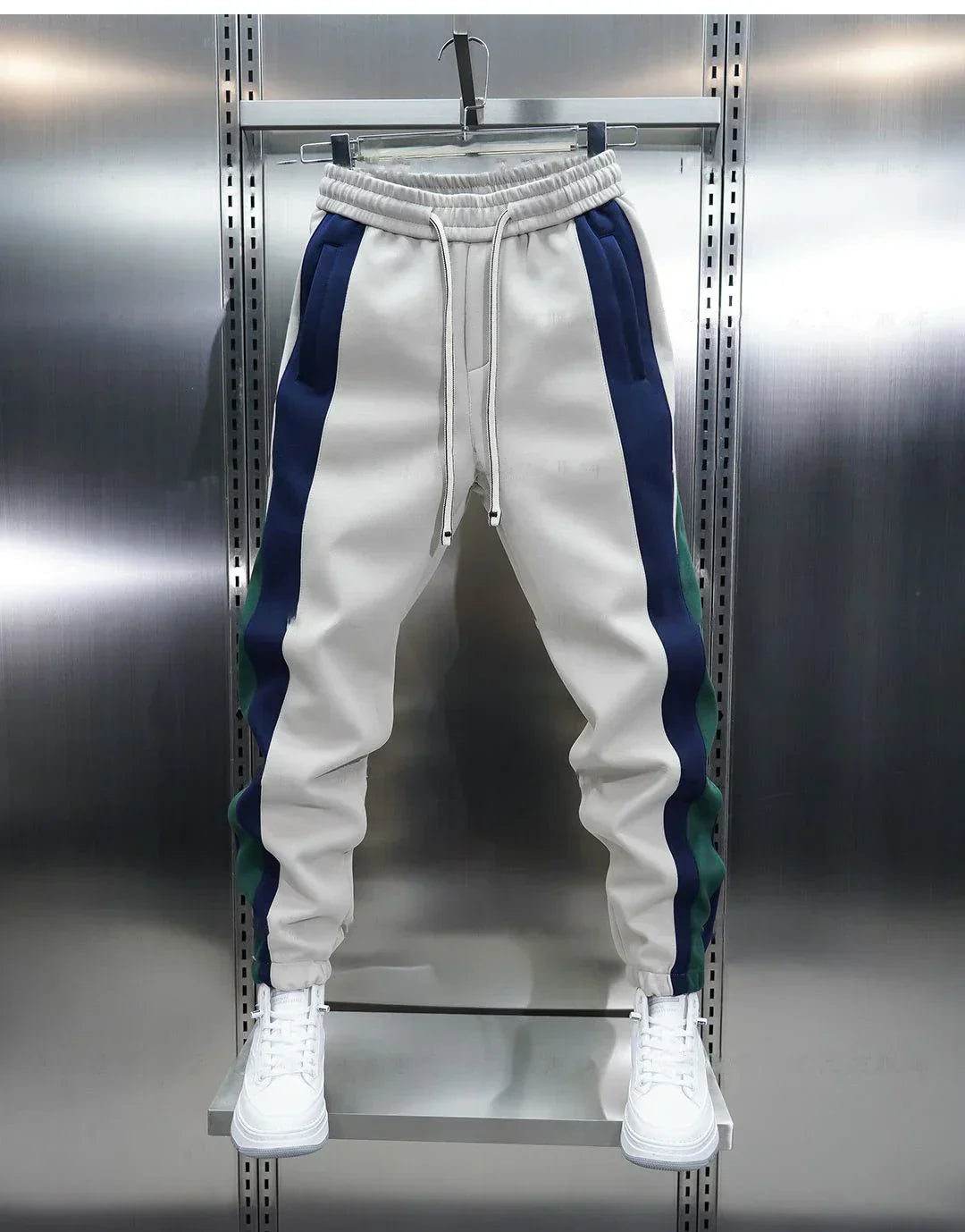 Laurent™ | Pantalons à Tension avec Rayures Contrastées