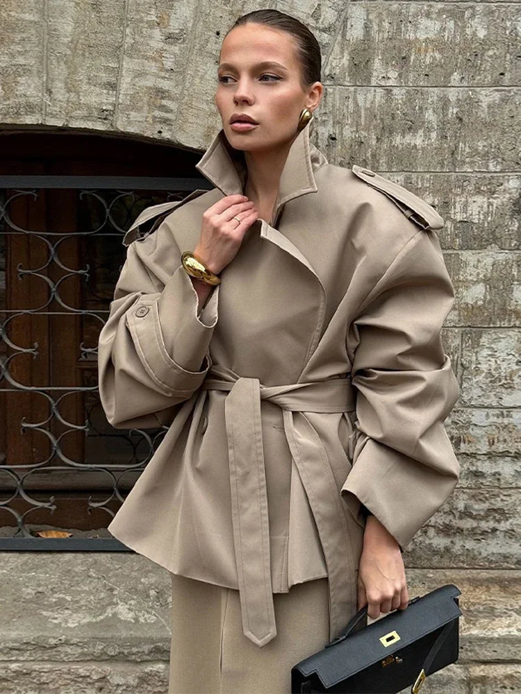 Marion – Manteau Ceinturé Élégant