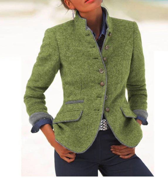 Valeria™ | Cardigan Élégant avec Col Haut