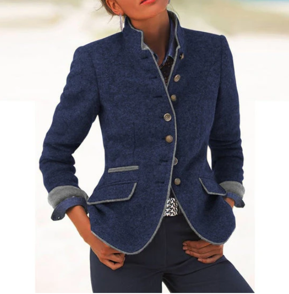 Valeria™ | Cardigan Élégant avec Col Haut