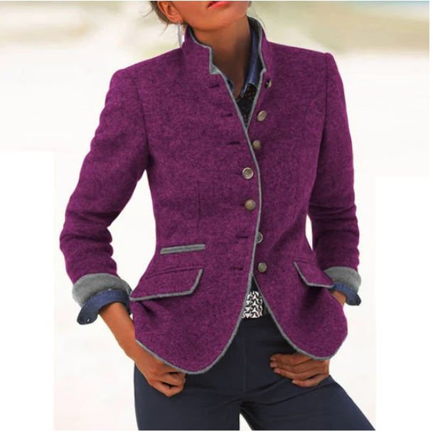 Valeria™ | Cardigan Élégant avec Col Haut