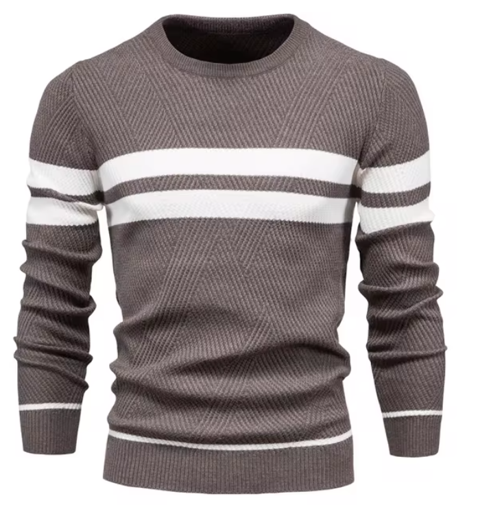 MIRAVO | Pull élégant pour homme avec motif à chevrons