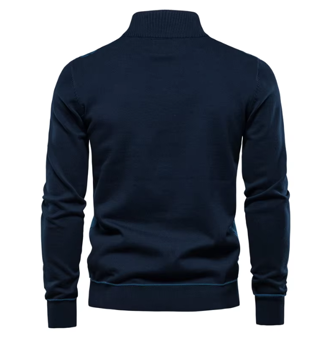 MIRAVO | Pull Homme à Col Zippé