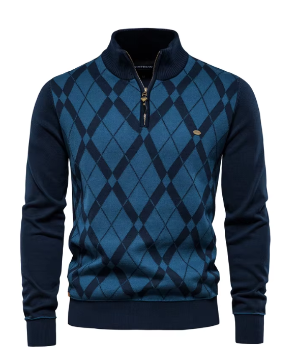 MIRAVO | Pull Homme à Col Zippé