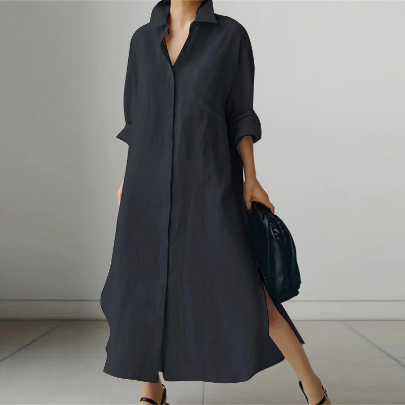 Luna | Robe chemise oversize confortable