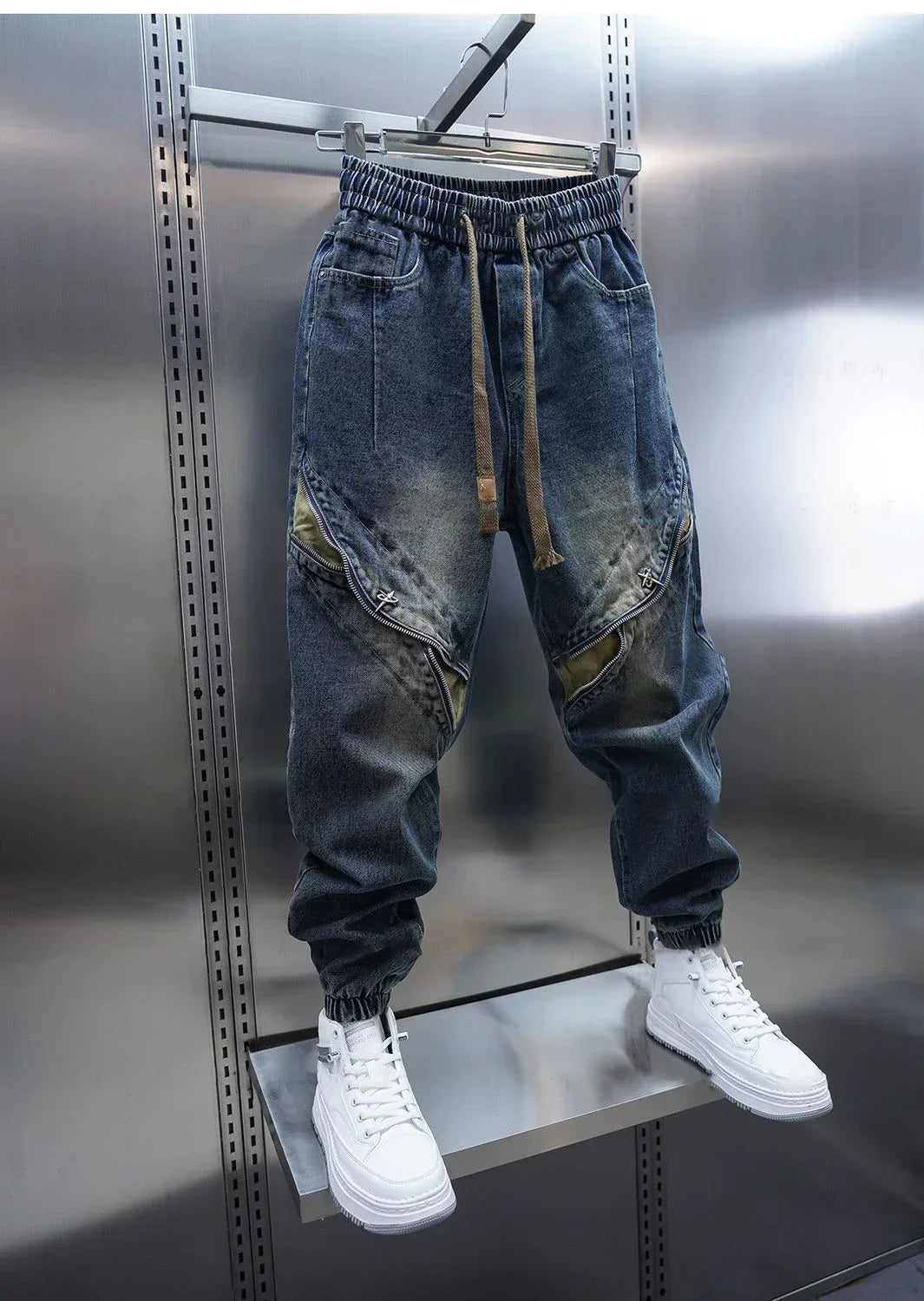 Laurent™ | Pantalons Baggy en Denim avec Ceinture Ajustable