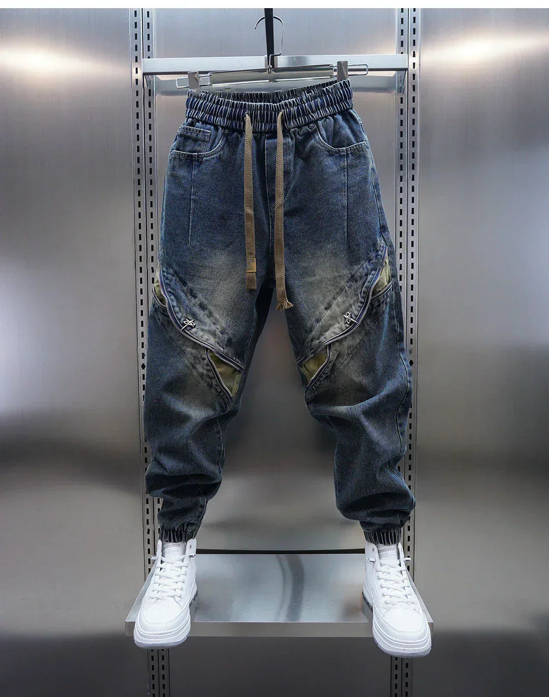 Laurent™ | Pantalons Baggy en Denim avec Ceinture Ajustable