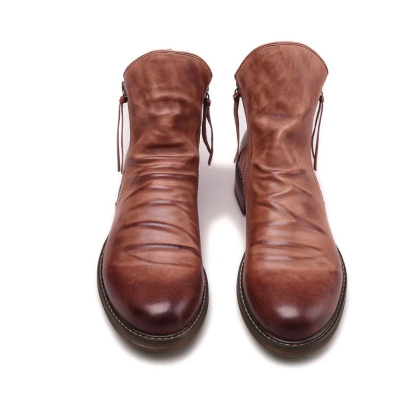 Owens™ | Bottines Chelsea en cuir véritable