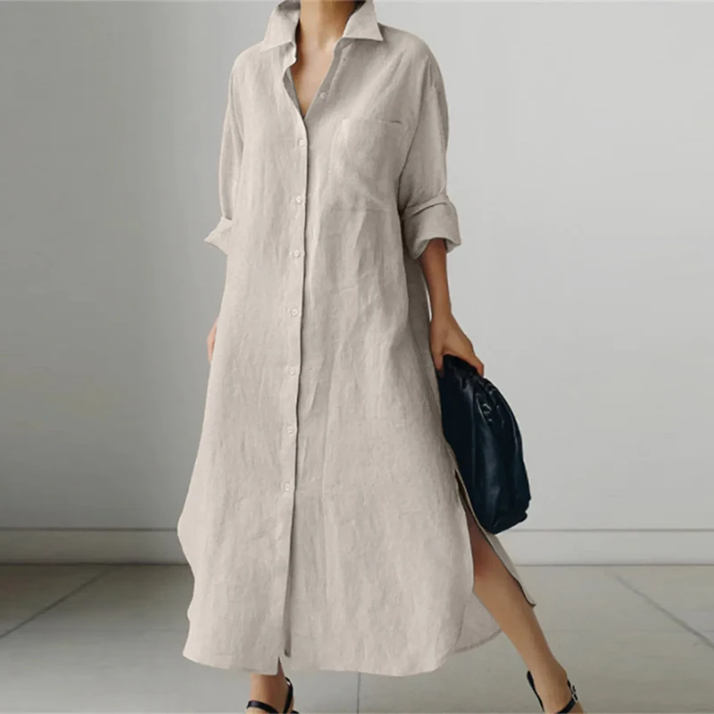 Luna | Robe chemise oversize confortable